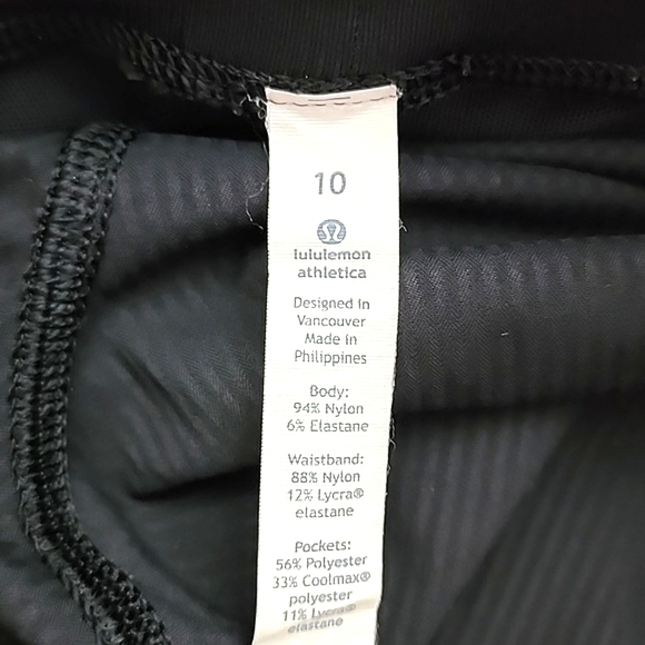 Lululemon Black Dance Studio Crop II Pants Unlined Lightweight Stretch Size 10 - Picture 9 of 12